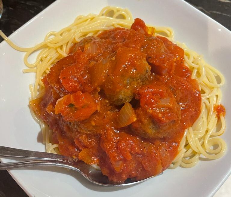 Wild Venison Meatballs with a Garlic & Herb Goats Cheese Centre